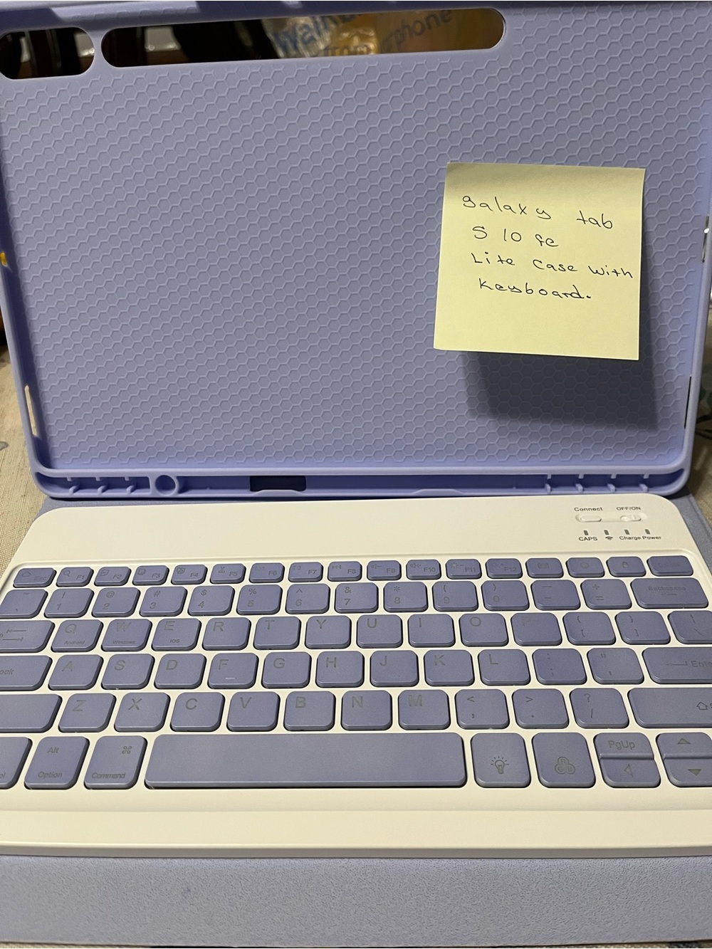 Samsung Lavender Bluetooth Keyboard Case